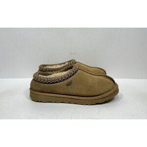 Ugg Tasman Chestnut Slippers Women’s Size 8 Brown Suede Braided Collar Slip On